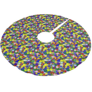 Primäre Gesichtshaut-BLAU-CHRISTMAS-BAUMÄSSE Polyester Weihnachtsbaumdecke