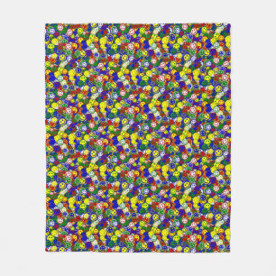 Primäre Gesichtsperlen, BLUE-FLEECE BLANKET m Fleecedecke