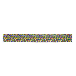Primäre Gesichtsperlen, GELBE RIBBON SPOOL Satinband