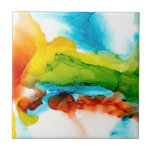 Primäre Hülle - Wasserfarben Fliese<br><div class="desc">Primäres Plume II von Jennifer Goldberger. Ein abstraktes Design mit verschiedenen Farben und Formen im Aquarellstil.| 142904FN</div>