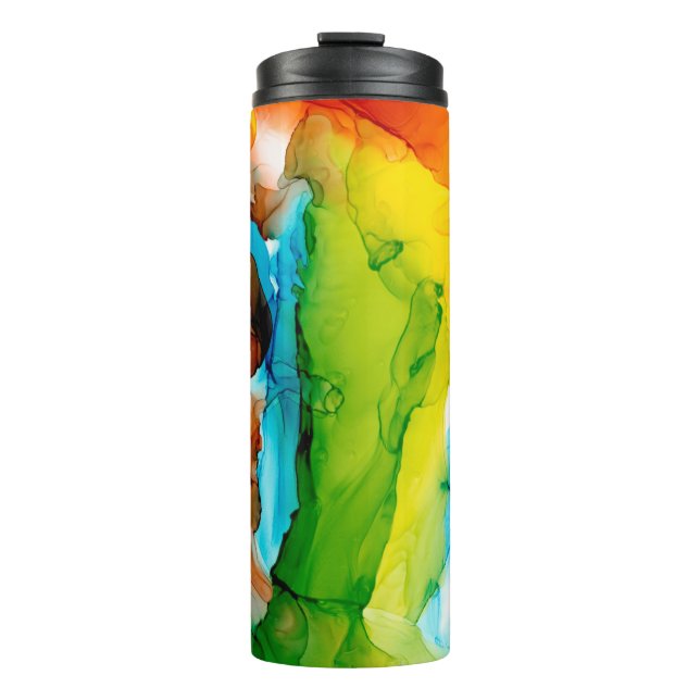 Primäre Hülle - Wasserfarben Thermosbecher (Vorderseite)