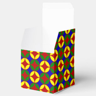 Primäre Kreise-4-GASTGESCHENK-Box, quadratisch Geschenkschachtel