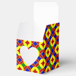 Primäre Kreise-7-GASTGESCHENK-Box, quadratische He Geschenkschachtel