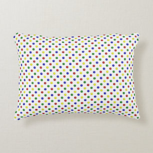 Primäre Polka-Dots transparenter-ACCENT-PILLOW Zierkissen