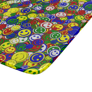 Primäres Happy Face Beads, GRÜNE-6x7 SCHNEIBEN-MAI Schneidebrett