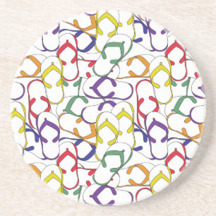 Primärfarbe drehen Reinfall-Musterpurzelbaumsomme Untersetzer