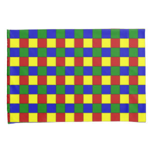 Primärfarben-abgeschrägtes Gehäuse-Kissenplättchen Kissenbezug