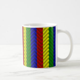 Primärfarben Herringbone Kaffeetasse