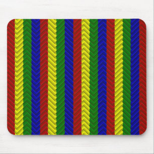 Primärfarben Herringbone Mousepad