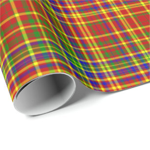 Primärfarben-KARIERT 07-Geschenkpapier Geschenkpapier