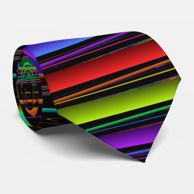 Primärfarben Striped Krawatte (Gerollt)