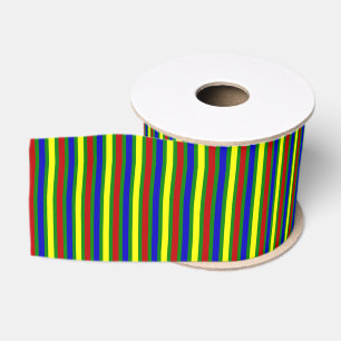 Primärfarben STRIPES 26-Kornband Ripsband