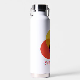 Primärfarbkreise mit personalisierter Verriegelung Trinkflasche