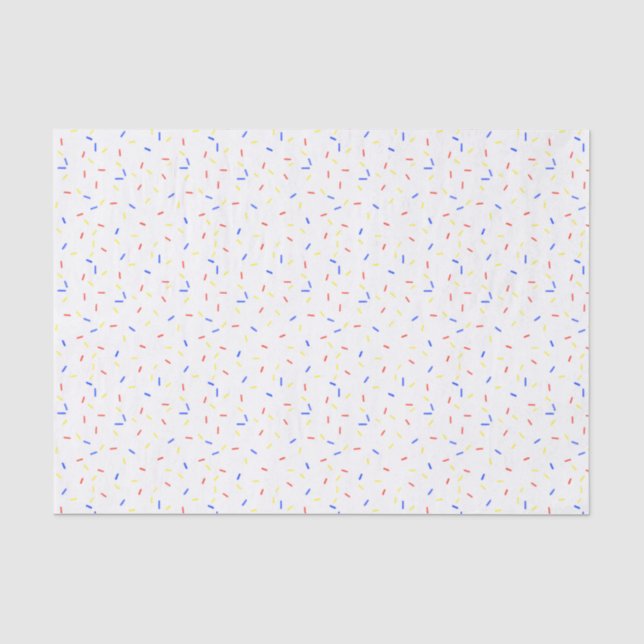 Primärfarbsprinklerpapier Seidenpapier (Vorderseite)