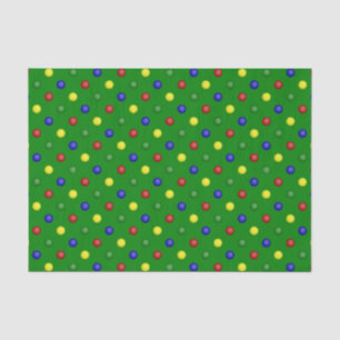 Primärpolka-Punkte,ÖKOGEWEBE-WRAP-PAPIER Seidenpapier