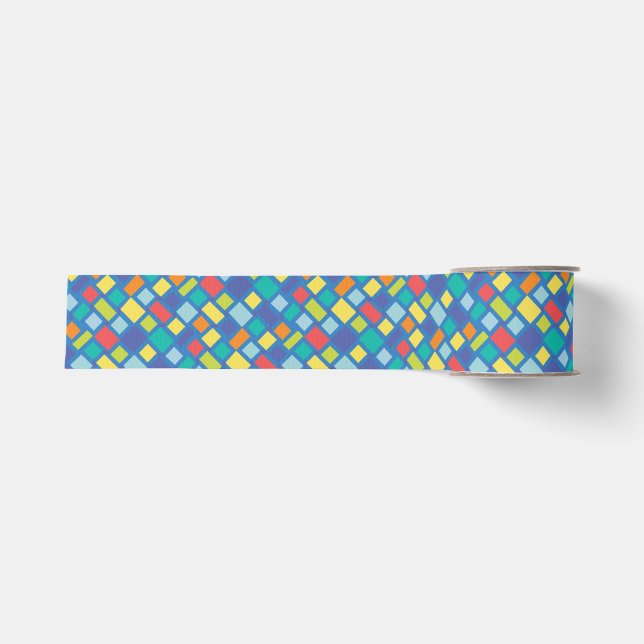 Primary Party Karo Kinder-   Ripsband (Vorderseite)