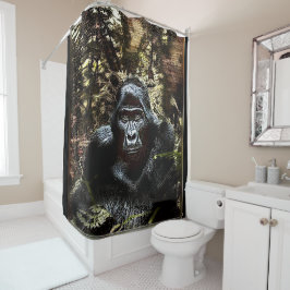 Primat-Modelle: Außergewöhnlicher Gorilla 02 Duschvorhang