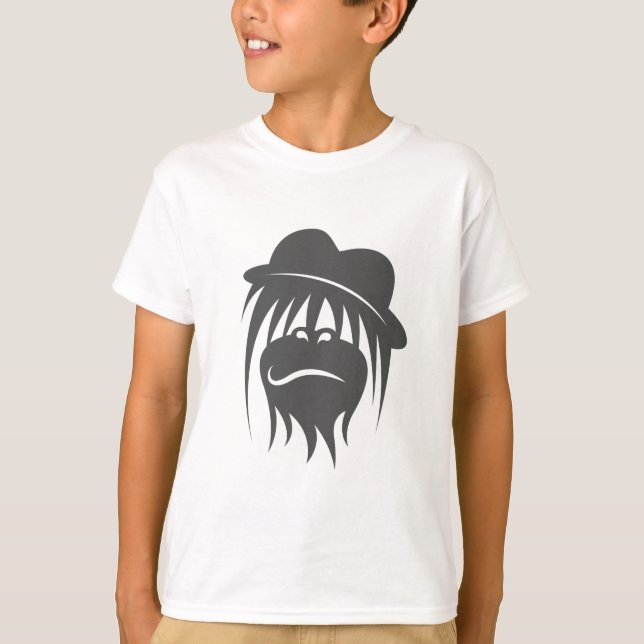 Primat-Stil: Affe mit Cap T-Shirt (Vorderseite)