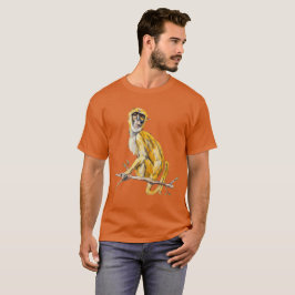 Primate Proclivity Affe-Shirt Herren Orange T-Shirt