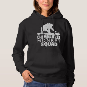 Primate Schimpansenvintag Hoodie