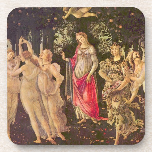 Primavera, Allegorie des Frühlings von Sandro Bott Untersetzer (Vorderseite)