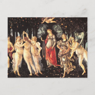 Primavera / Allegory of Spring von Botticelli Postkarte