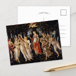 Primavera | Botticelli Postkarte<br><div class="desc">Primavera (bedeutet "Frühling") des italienischen Malers Sandro Botticelli aus der Renaissance aus den späten 1470er oder frühen 1480er Jahren. Botticellis Originalgemälde ist ein Tempera auf Tafel, das eine Gruppe von Figuren aus der klassischen Mythologie in einem Garten darstellt, möglicherweise eine Allegorie, die auf dem üppigen Wachstum des Frühlings basiert. Verwenden...</div>