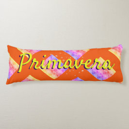 Primavera bunt-gelb-orange-rosa Muster Seitenschläferkissen