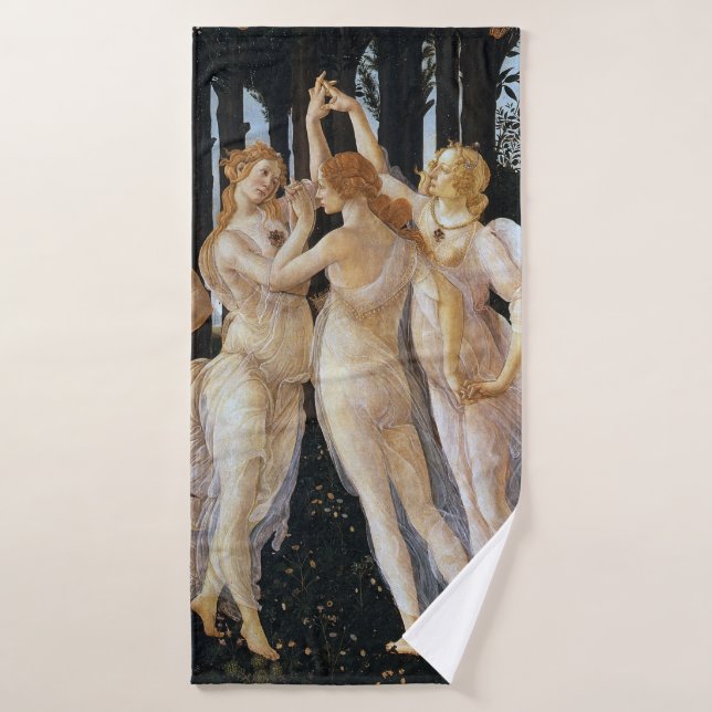 Primavera (détail), Sandro Botticelli, 1482 (Serviette de bain)