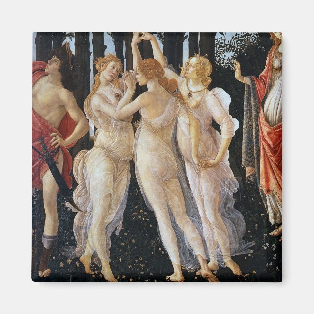 Primavera (Detail), Sandro Botticelli, 1482 Magnet (Vorne)