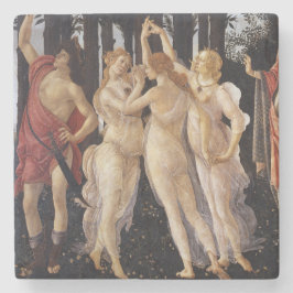 Primavera: Die drei Umgangsformen durch Botticelli Steinuntersetzer