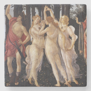 Primavera: Die drei Umgangsformen durch Botticelli Steinuntersetzer