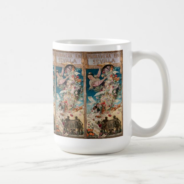 "Primavera en Sevilla" Tasse der Vintagen Kunst (Rechts)