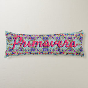 Primavera lila-blaues rosa Muster Seitenschläferkissen