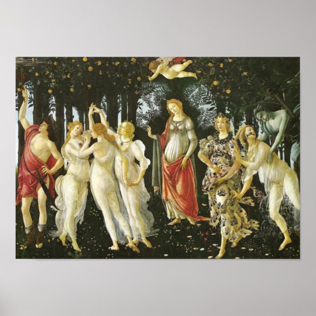 Primavera, Sandro Botticelli Kunst Poster (Vorne)