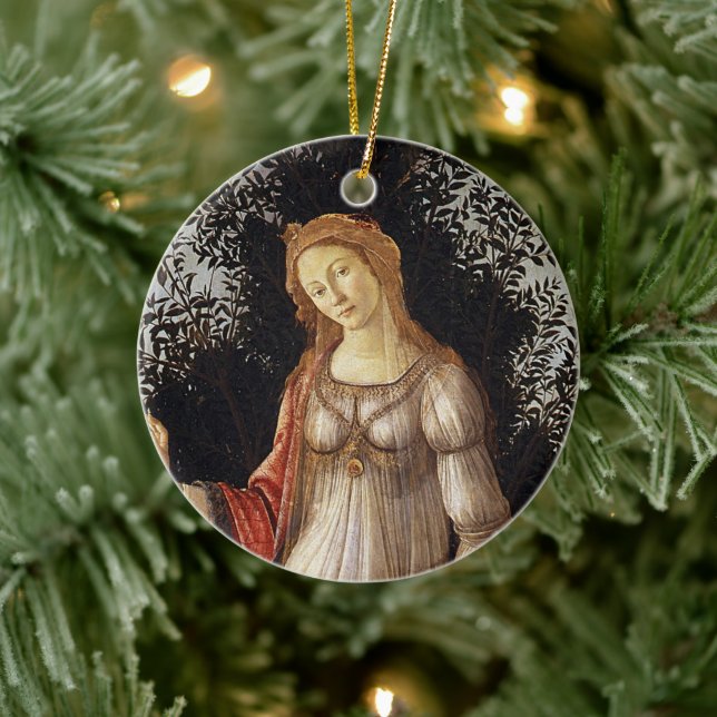 Primavera, Venusdetails von Sandro Botticelli Keramik Ornament (Baum)