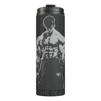 Prime Beast Gym Shirt Anime Bodybuilder Ästhetik Thermosbecher
