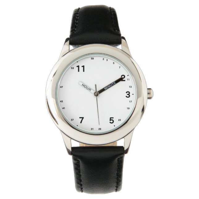Prime Number Watch for Math Fans Armbanduhr (Vorderseite)
