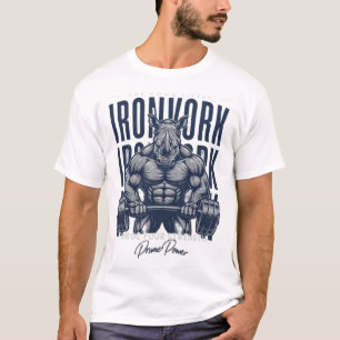 Prime Power Ironwork Rhino Gym T-Shirt