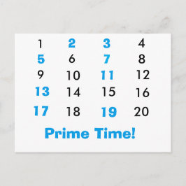 Prime Time Math Postcard Postkarte