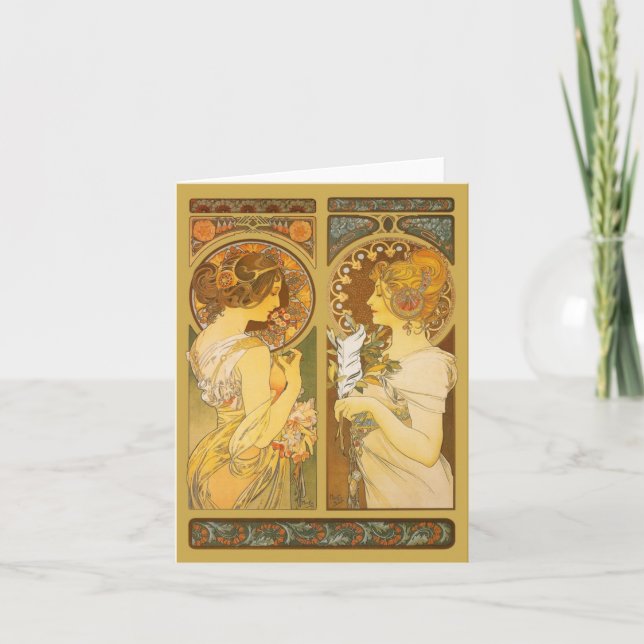 Primel u. Spule Feiertagskarte (Vorderseite)