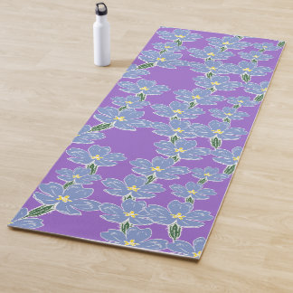 Primeln im Amethyst-Farbmuster-Yoga-Matte Yogamatte