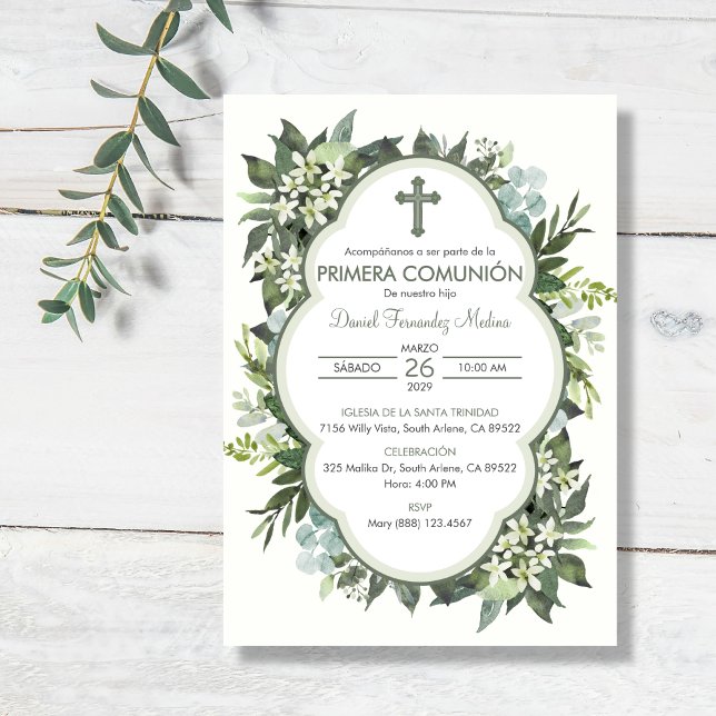 Primera Comunion Girl Boy Erste Kommune Einladung (Von Creator hochgeladen)