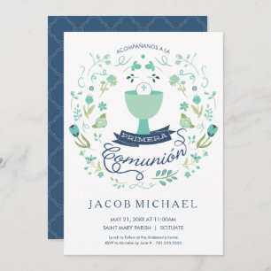 Primera Comunión Invitación - Espagnol, invitation