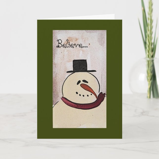 Primitiv gestrichene Weihnachten (Vorderseite)