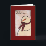 Primitive Acrylic Painted Snowman Weihnachten<br><div class="desc">Ursprünglich in Acryl auf Papier gemalt von Deborah Miller. Der primitive Schneemann hat einen antiken Look,  wenn man rustikal Liebe.</div>