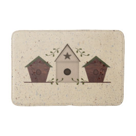 Primitive Birdhouses Bath Mat Badematte