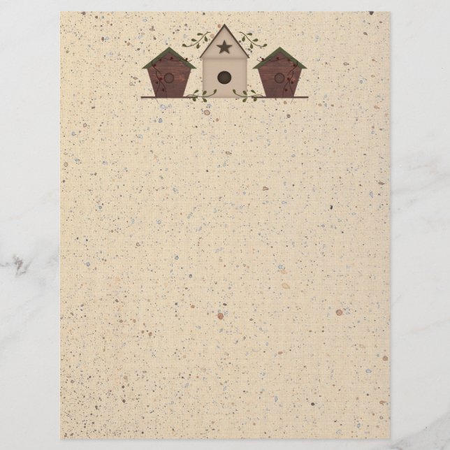 Primitive Birdhouses Letterhead (Vorderseite)