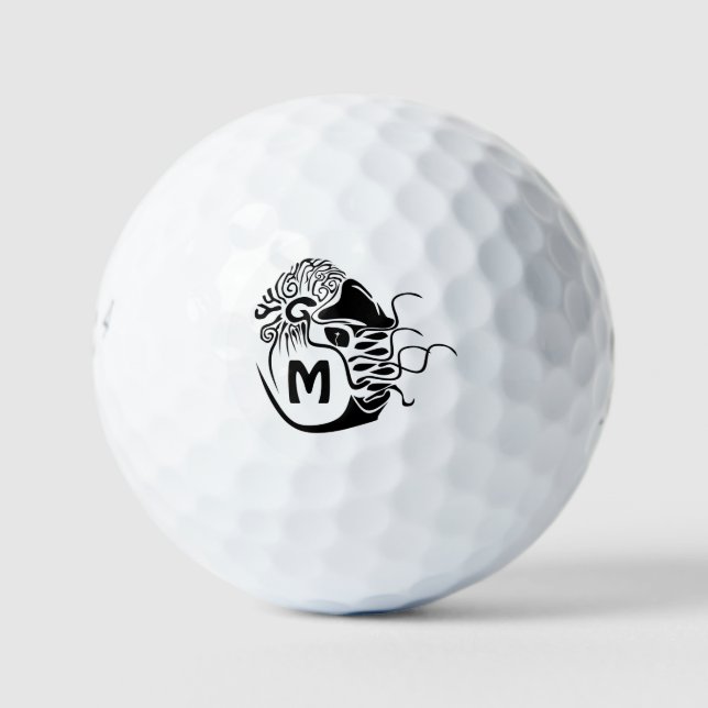 Primitive Chambered Nautilus Monogram Golfball (Vorderseite)