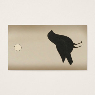 Primitive Crow Hang Tag